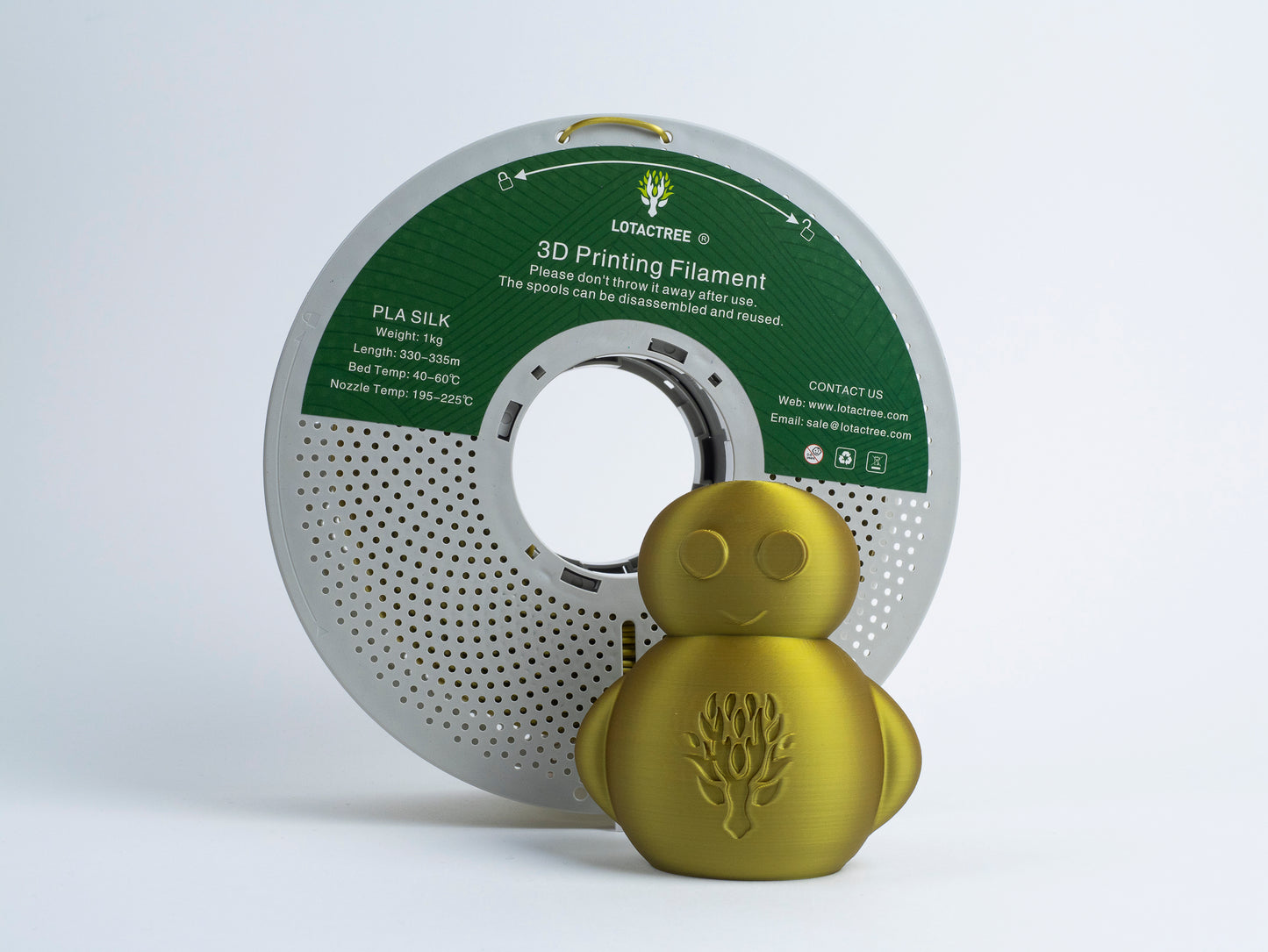 PLA-SILK Lotactree – Greenish Gold