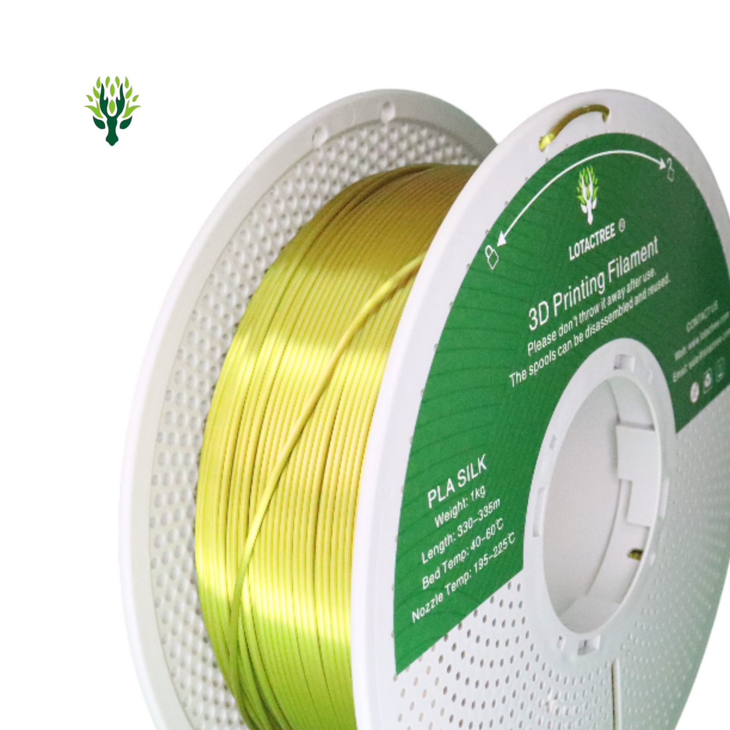 PLA-SILK Lotactree – Greenish Gold