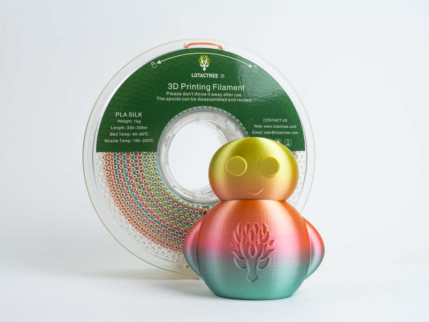 PLA-SILK Multicolour Lotactree – Rainbow Candy